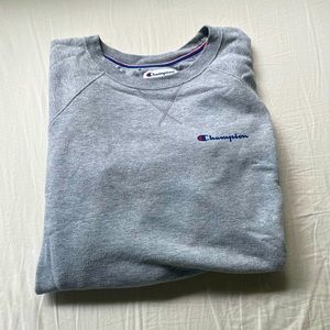gray champion crew neck